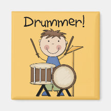 Drummer - Male Tshirts and Gifts Magnet