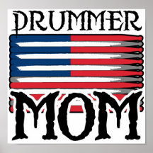 Drummer Mum Posters