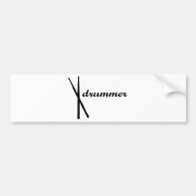 Drummer Products! Bumper Sticker