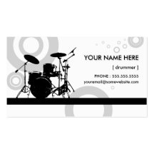 drummer rings business cards