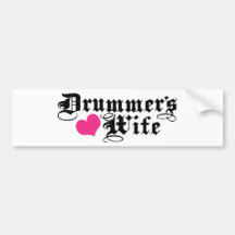 Drummer's Wife Bumper Sticker