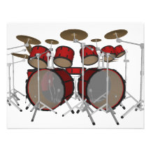 Drums: Red Drum Kit: 3D Model: Announcements
