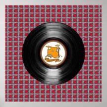 drums vinyl record decor walls print