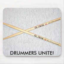 drumsticks, DRUMMERS UNITE! Mouse Pads