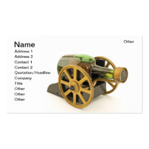 Drunk cannon business card template