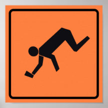 Drunk Zone Highway Sign Posters