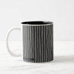Drunken stripe - vertical, grey - mug