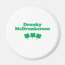 DRUNKY MCDRUNKERSON REFRIGERATOR MAGNET