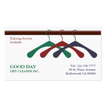 Dry Cleaner / Laundry Business Card