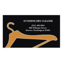 Dry Cleaner / Laundry Business Card