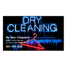 Dry Cleaners or Laundry Business Card