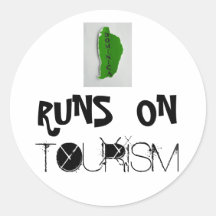 DSCF0166, RUNS  ON, TOURISM ROUND STICKER