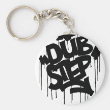 Dubstep FatCap Black Keychain