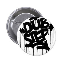 Dubstep FatCap Black Pinback Buttons