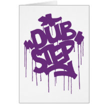 Dubstep FatCap Kush Purple Greeting Card
