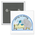 Duck & Elephant Caring & Sharing Tea Party Pins