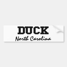 Duck North Carolina Bumper Sticker
