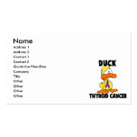 Duck Thyroid Cancer Business Cards