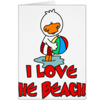 Duckie Love the Beach Cards