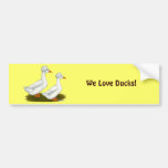 Ducks:  White Crested Bumper Sticker