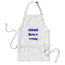 Duddy is cooking aprons