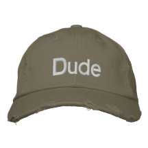 Dude Hat Embroidered Baseball Caps