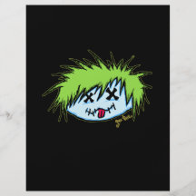 Dude Zombie (on dark background) Flyer Design