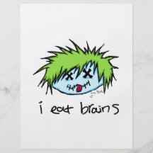 Dude Zombie Personalized Flyer