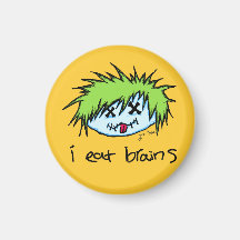 Dude Zombie Refrigerator Magnets
