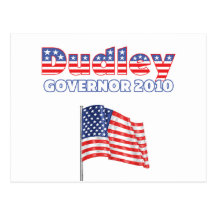 Dudley Patriotic American Flag 2010 Elections Postcards