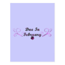 Due In February Products Post Card