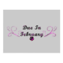 Due In February Products Postcard
