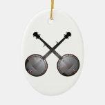 Duelling Banjos Chistmas Year Templat Ornament