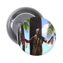 Duke Kahamaha Statue in Waikiki Honolulu Hawaii Button