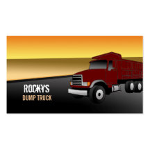 Dump Truck Business Cards