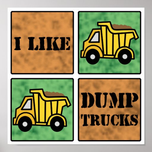 Dump Truck Poster