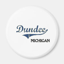 Dundee Michigan City Classic Fridge Magnet