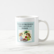 duplicate bridge game player coffee mugs
