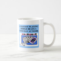duplicate bridge player design coffee mugs