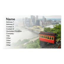 Duquesne Incline in Pittsburgh, Pennsylvania Business Card