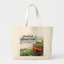 Duquesne Incline inn Pittsburgh Pennsylvania Canvas Bags