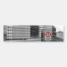 Durchgang verboten bumper stickers