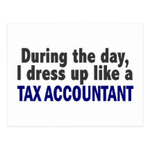 During The Day I Dress Up Like A Tax Accountant Post Cards