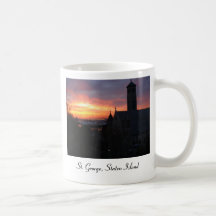 Dusk in St. George, Staten Island Coffee Mugs
