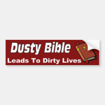 Dusty Bible Christian design Bumper Stickers