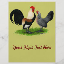 Dutch Bantams:  Cream Light Brown Flyer