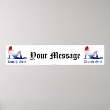Dutch Girl Flag Posters