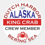 Dutch Harbour Alaskan King Crab Crew Member Stickers