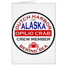 Dutch Harbour Opilio Crab Crew Member Greeting Card