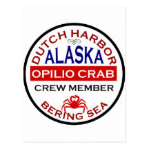 Dutch Harbour Opilio Crab Crew Member Post Cards